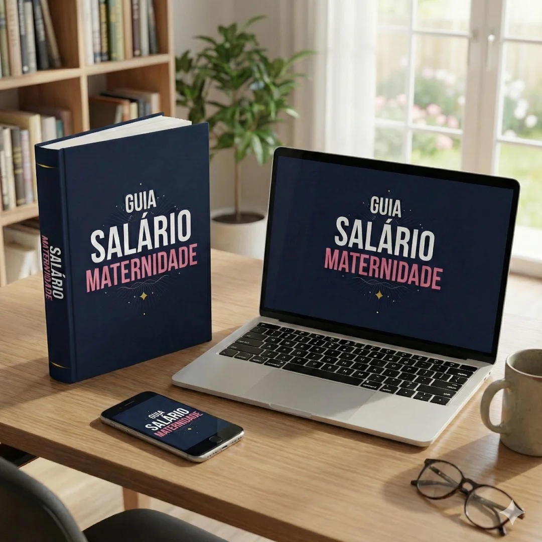 Mockup do Guia Salário Maternidade Completo